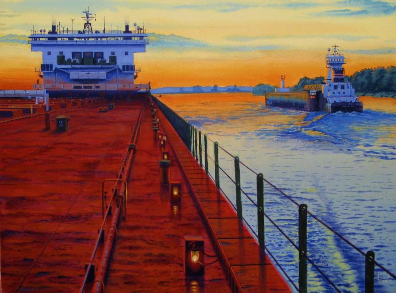 Sunset, St. Clair River  